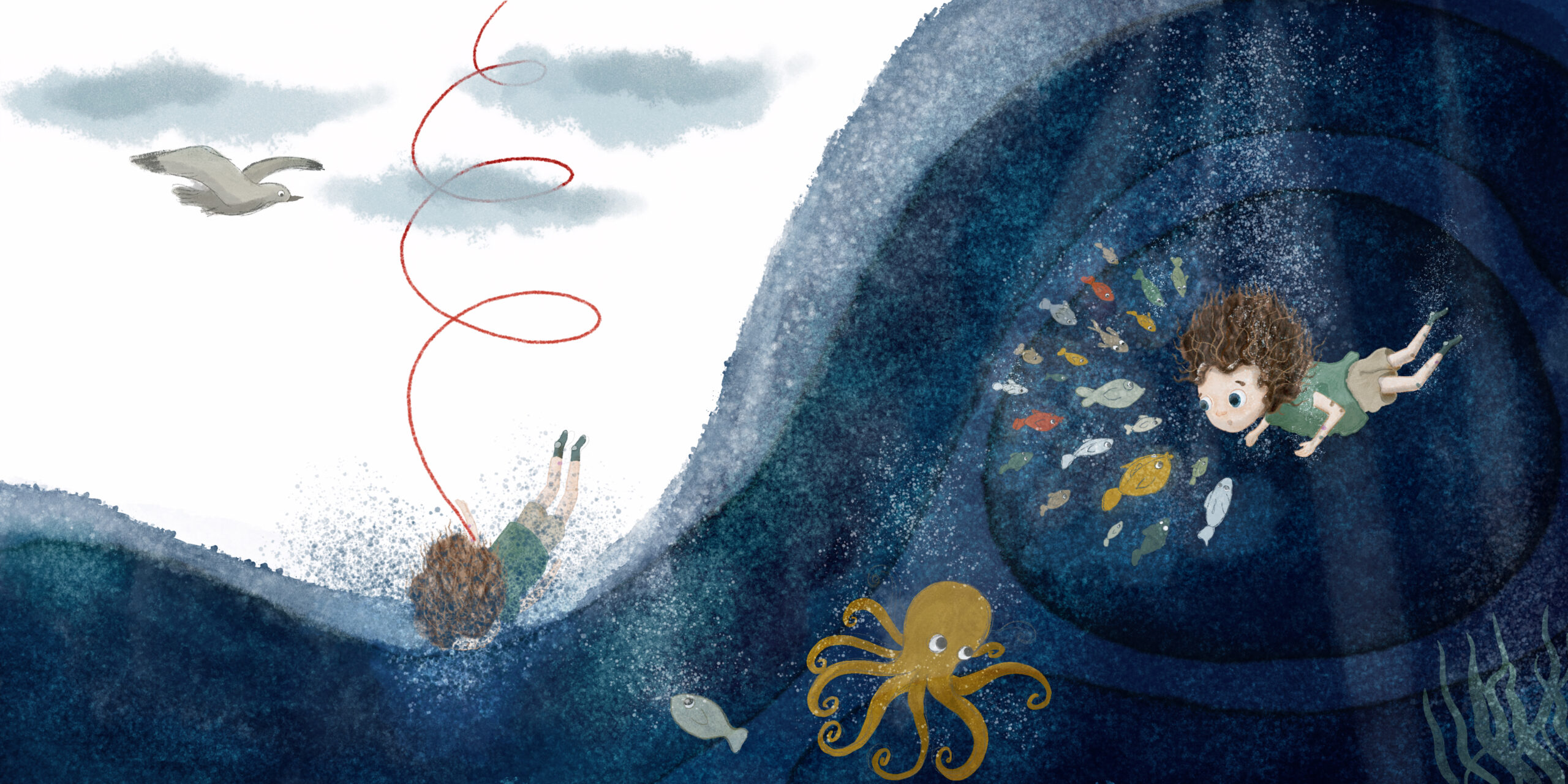 "Kanatlar" from the picture book by Onur Kalkan.