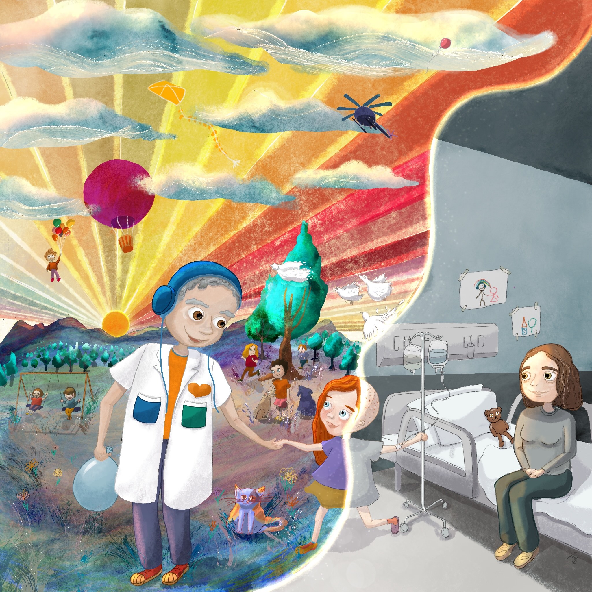 Dr. Meto Book Cover Illustration